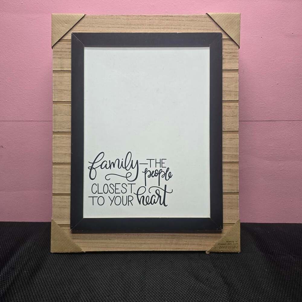 Boxtop Framed Art Lift Family Wall Sign 13.38 x 19.38
